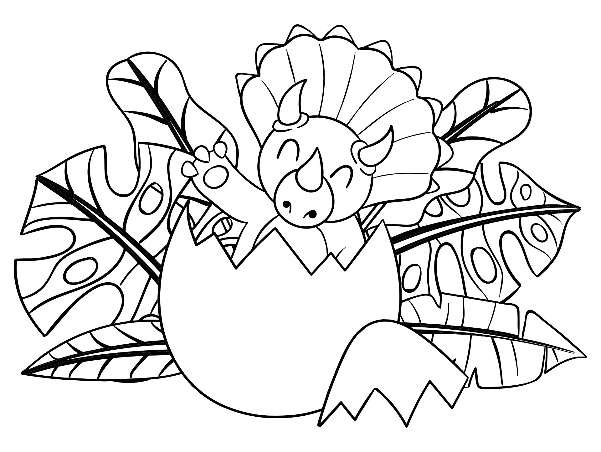 Dinosaurs Kids Coloring Pages Printables