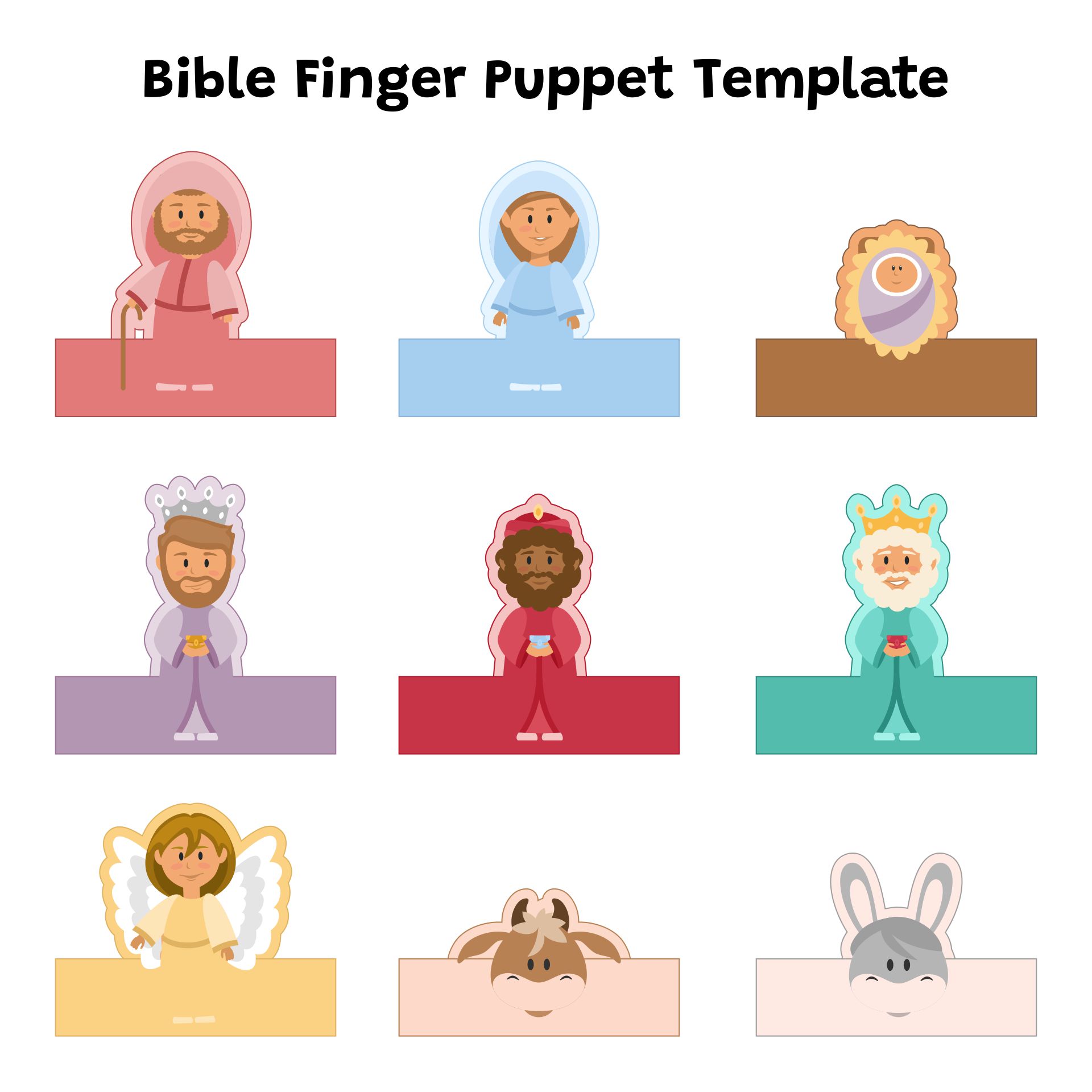 Family Finger Puppets Printable