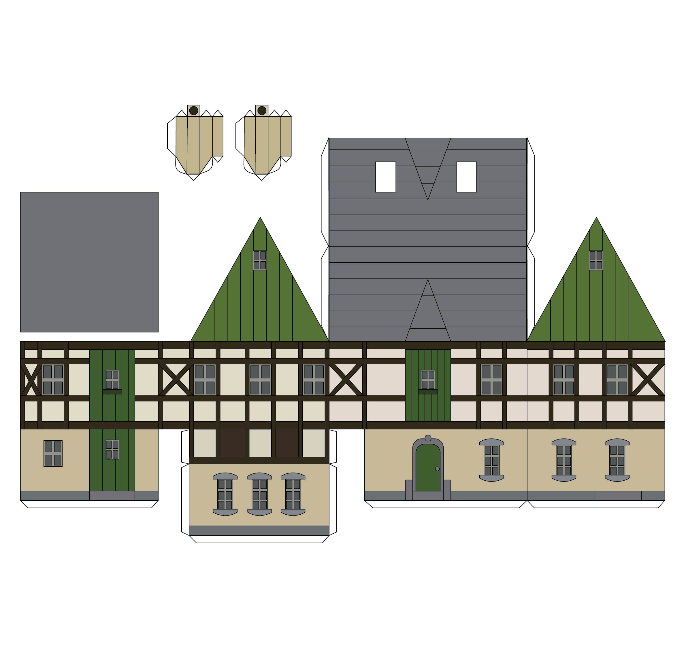 Free Printable Paper Model Buildings