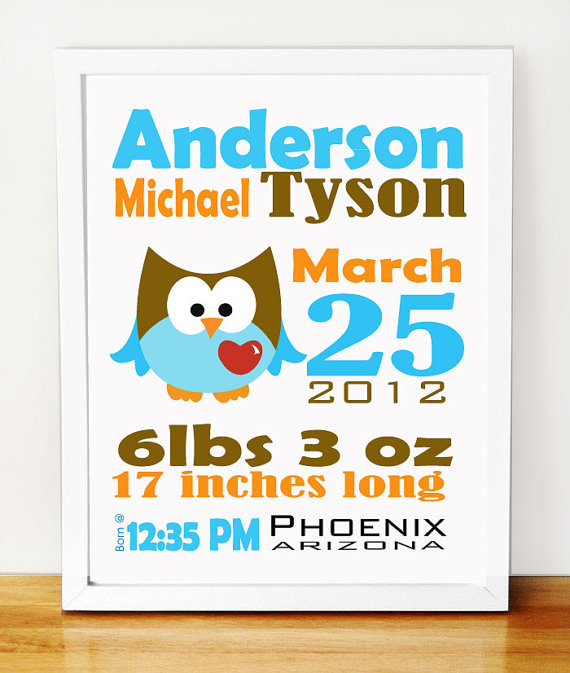 Printable Baby Birth Announcements