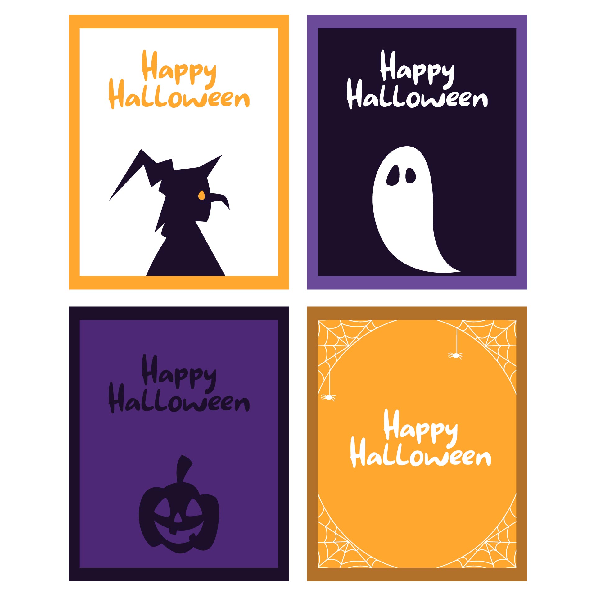 Printable Happy Halloween Cards