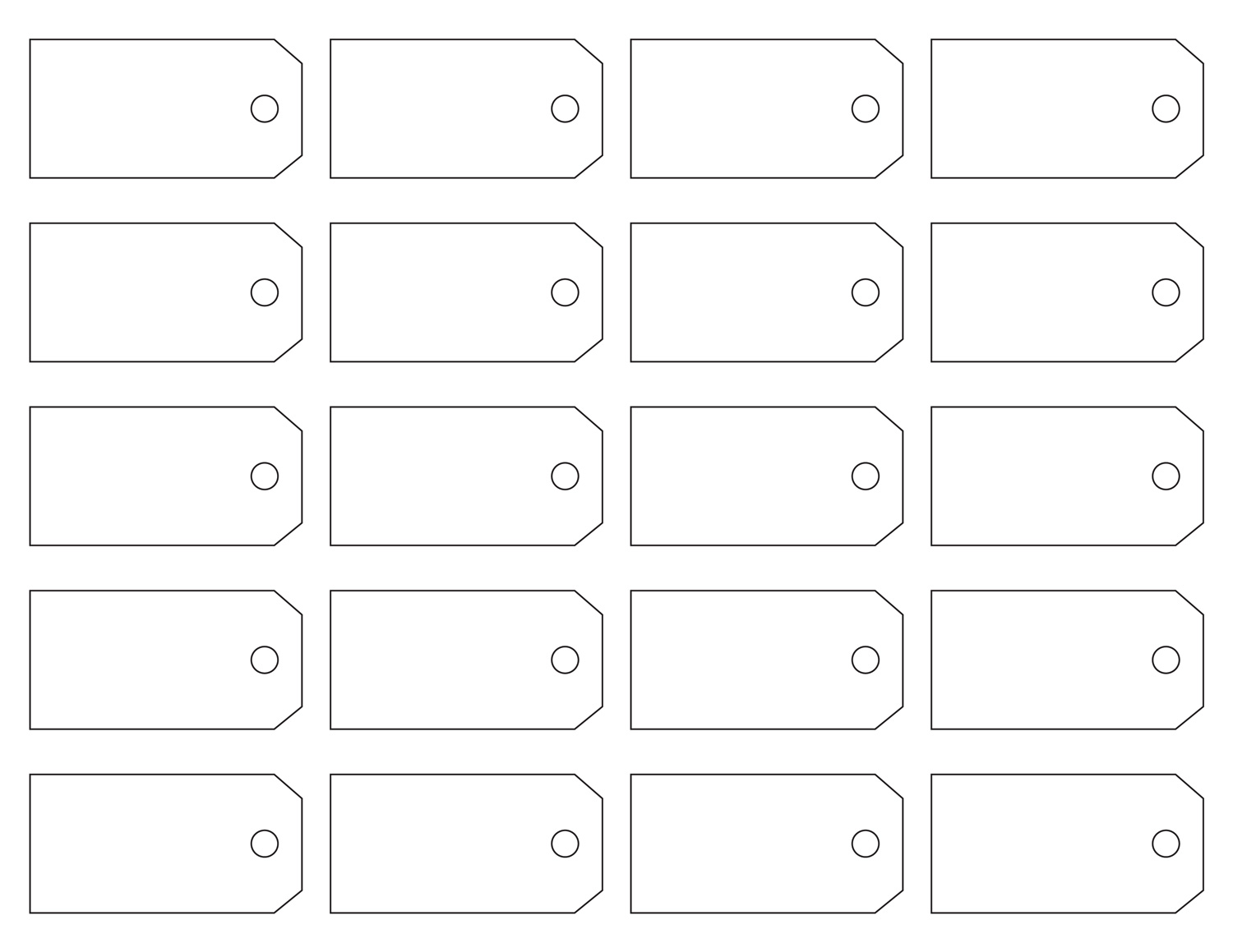 Printable Price Tags Labels Template
