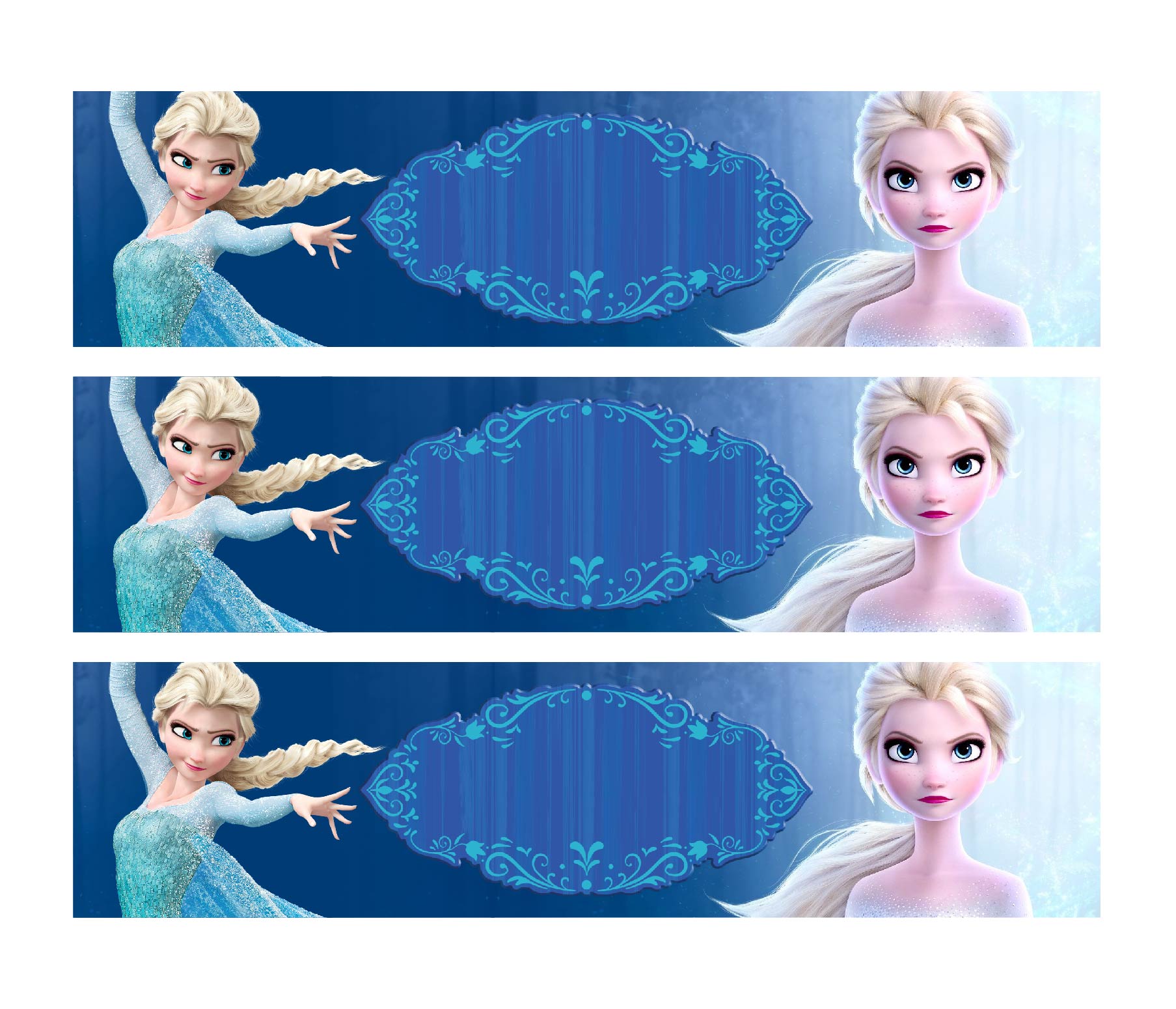 Frozen Water Party Label Printables Free