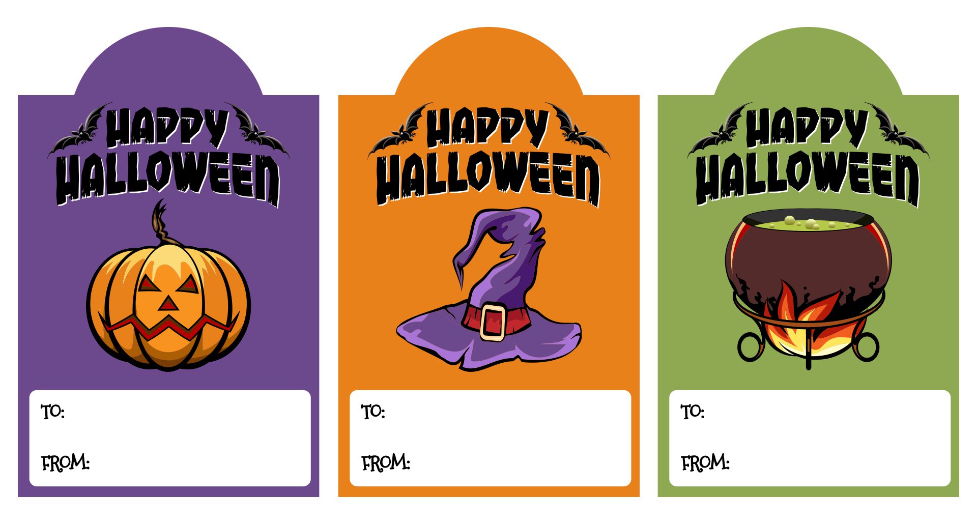 Free Happy Halloween Printable Tags