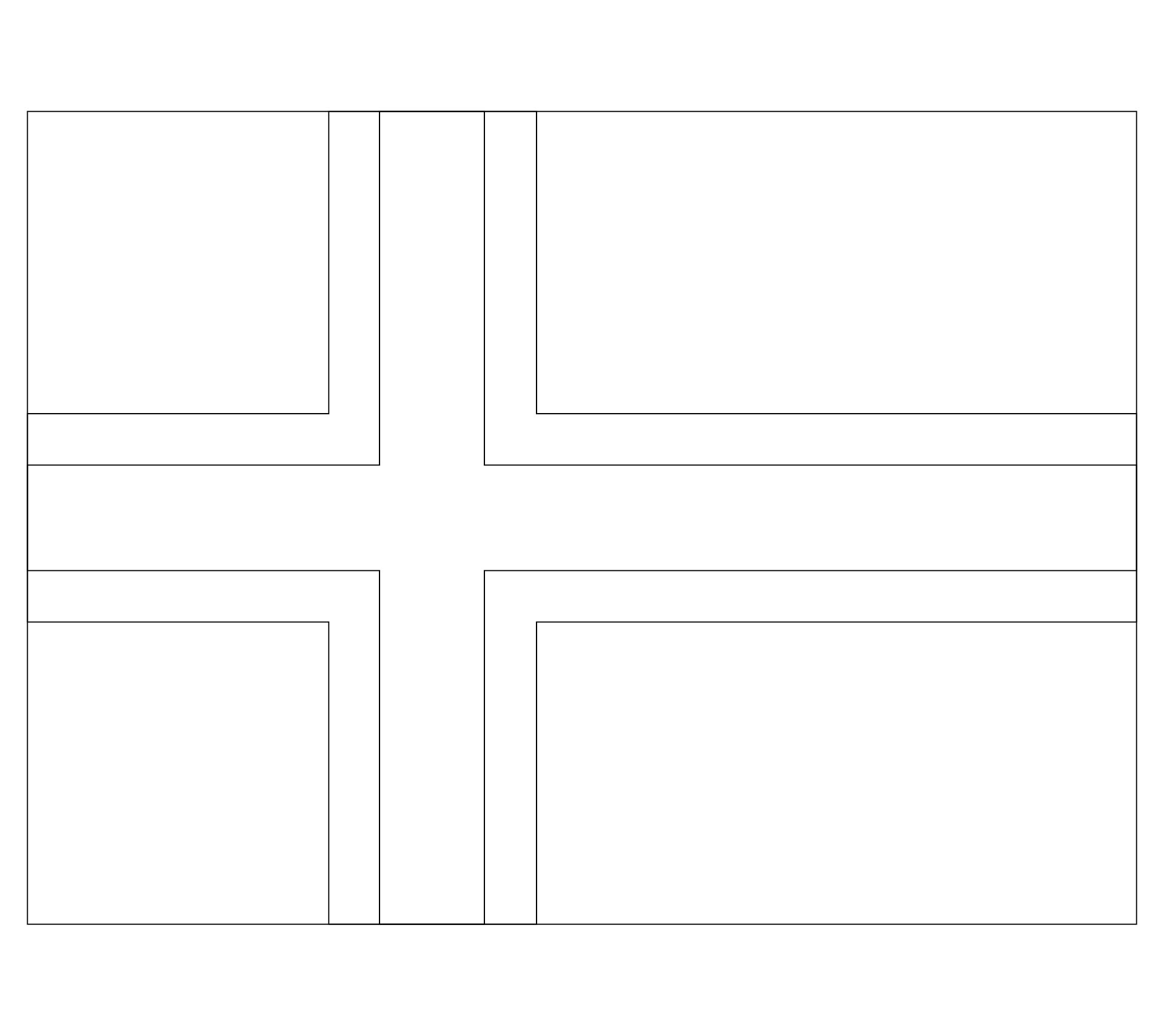 Norway Flag Printable Coloring Pages