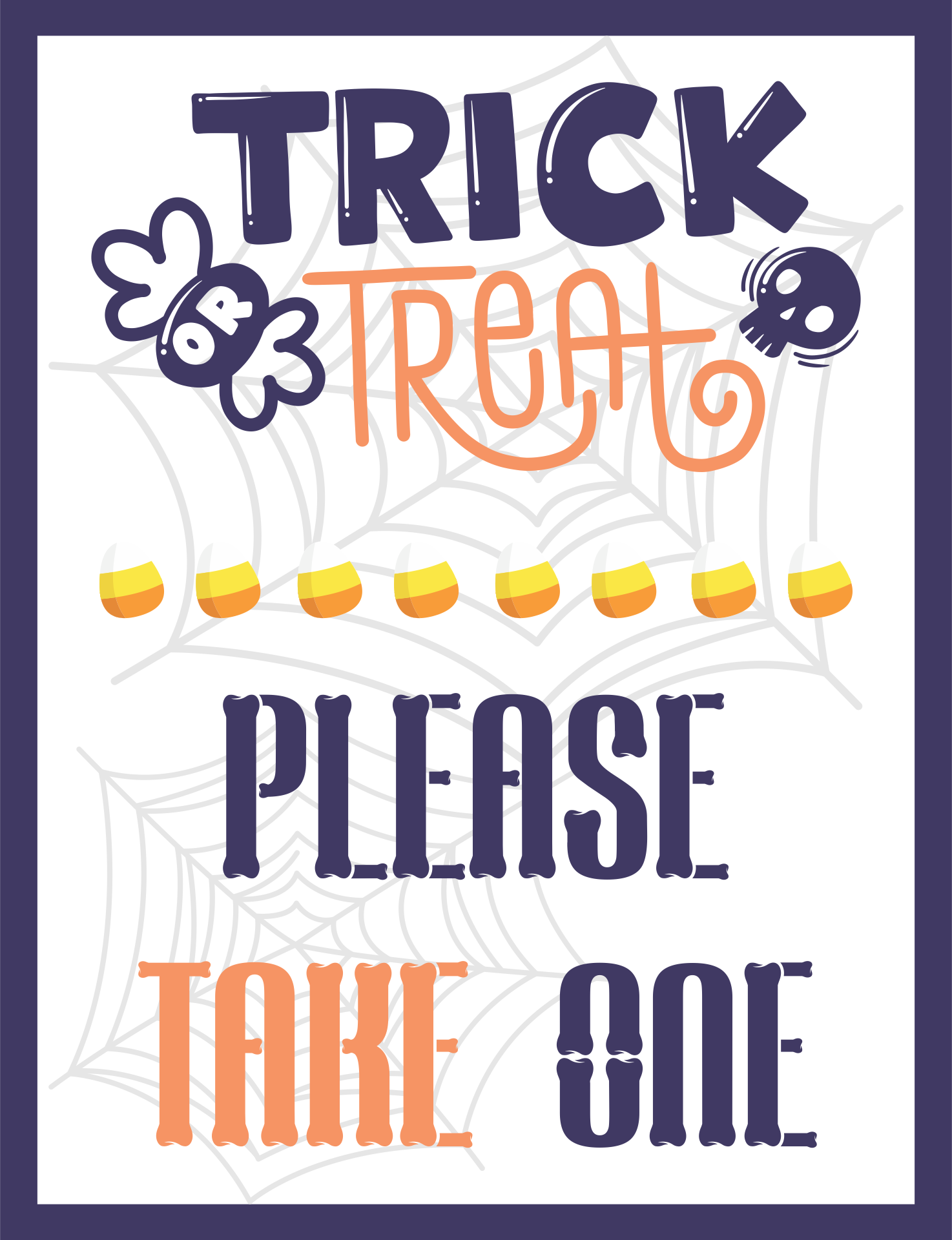 15-best-take-one-printable-halloween-signs-printablee