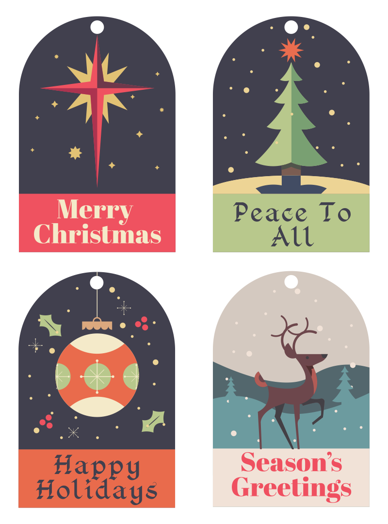 Printable Christmas Gift Tags From Santa