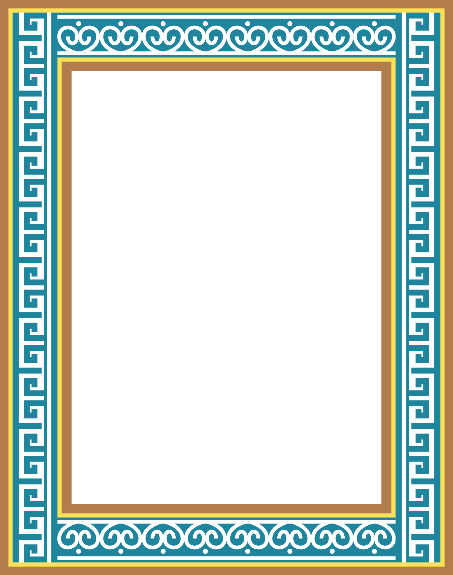 Printable Picture Frame Borders Templates Free