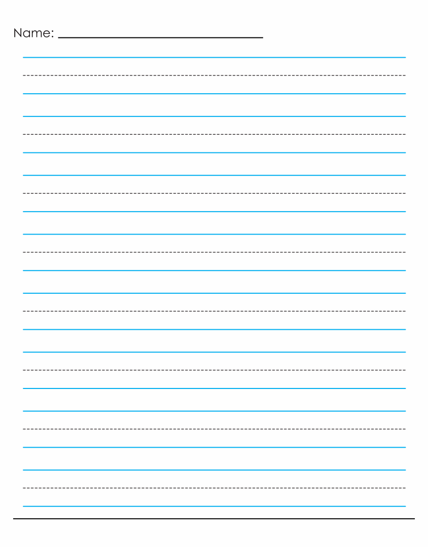 10 Best Printable Handwriting Paper Template