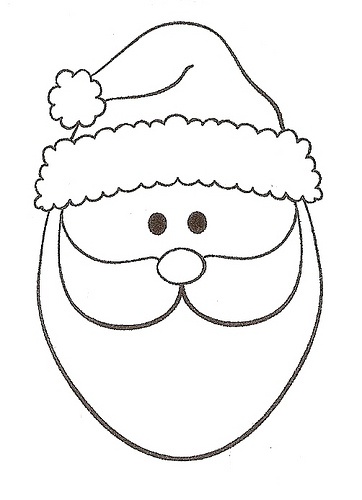 8 Best Images of Free Printable Santa Face Template - Santa Face ...