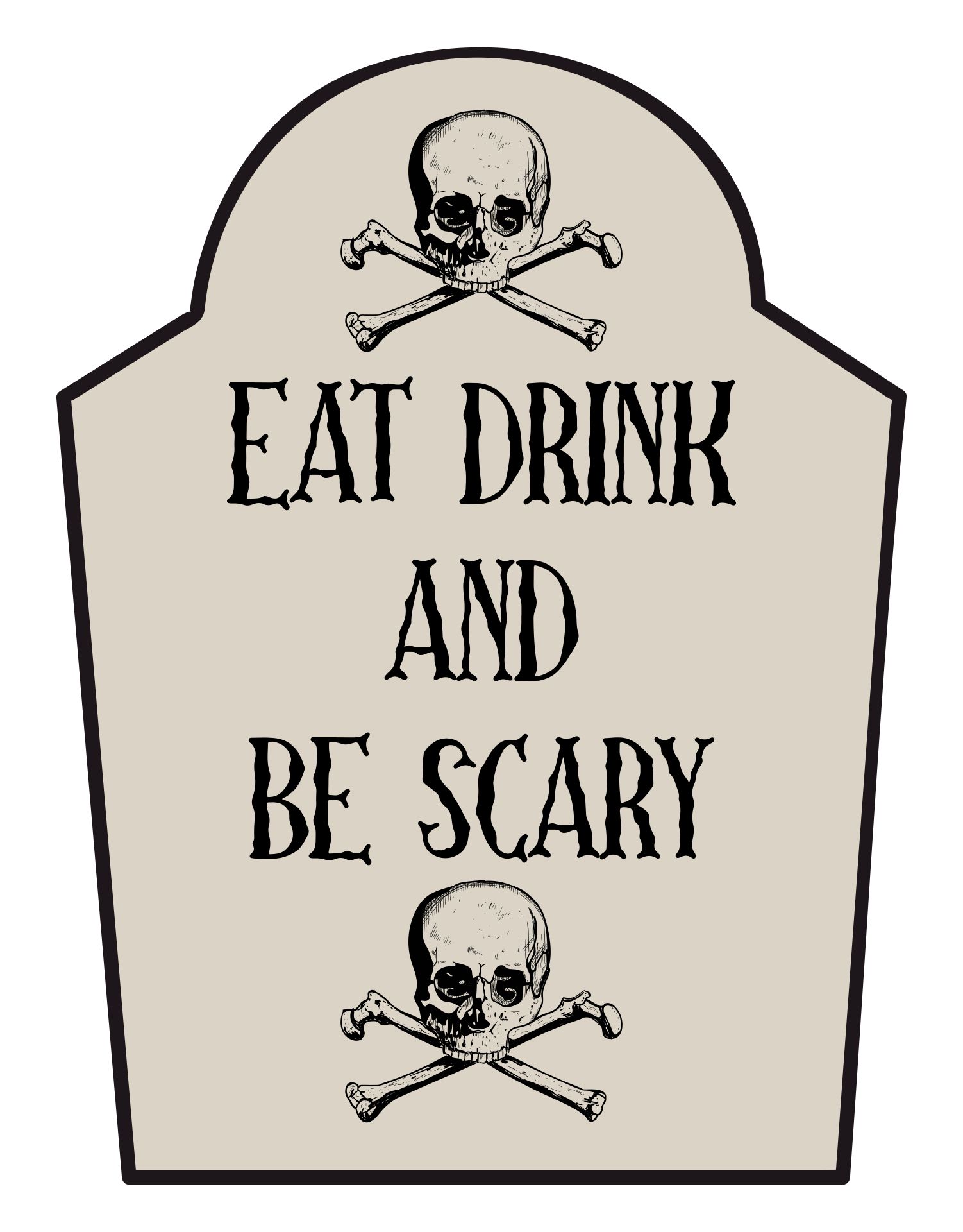 Scary Halloween Signs Printable