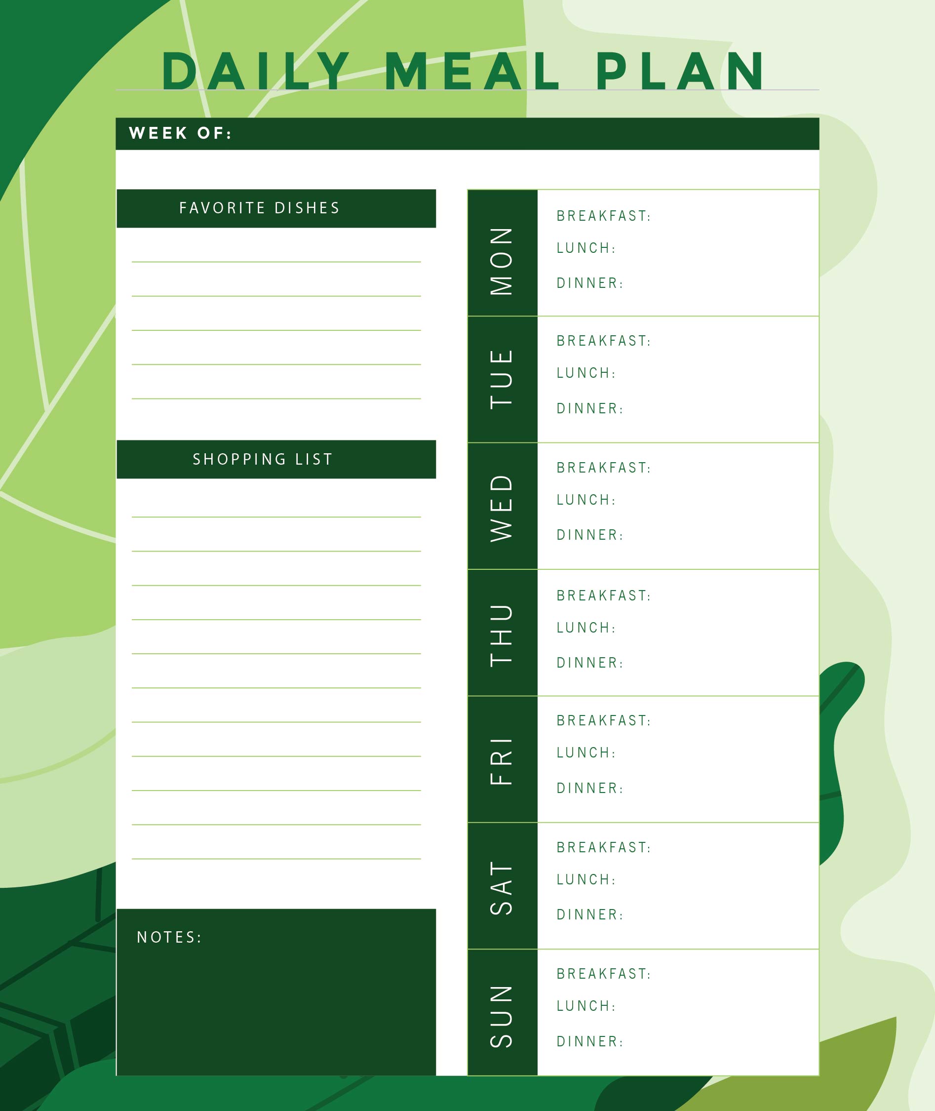 Free Weight Loss Journal Printables