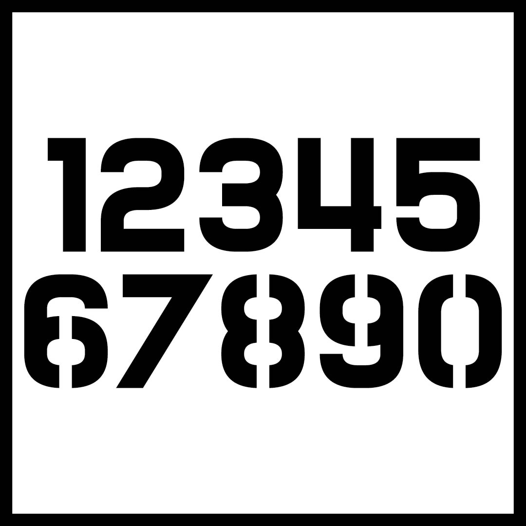 2 Inch Number Stencils Printable