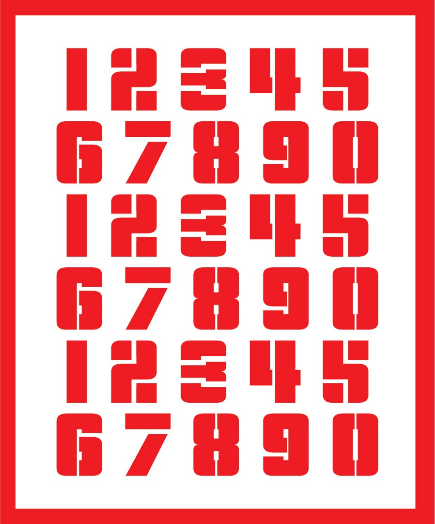 1 2 Inch Printable Number Stencils