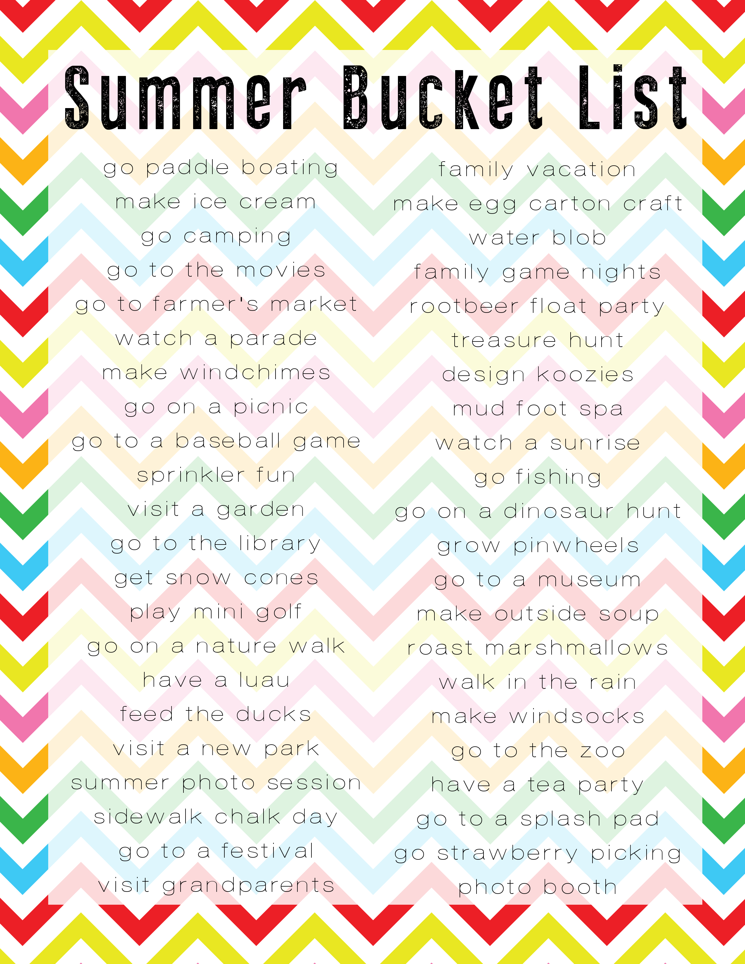 5 Best Images of 2015 Printable Bucket Template - Summer Bucket List ...