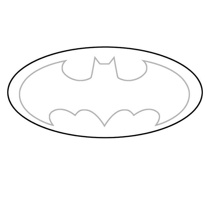 Batman Logo Stencil Template