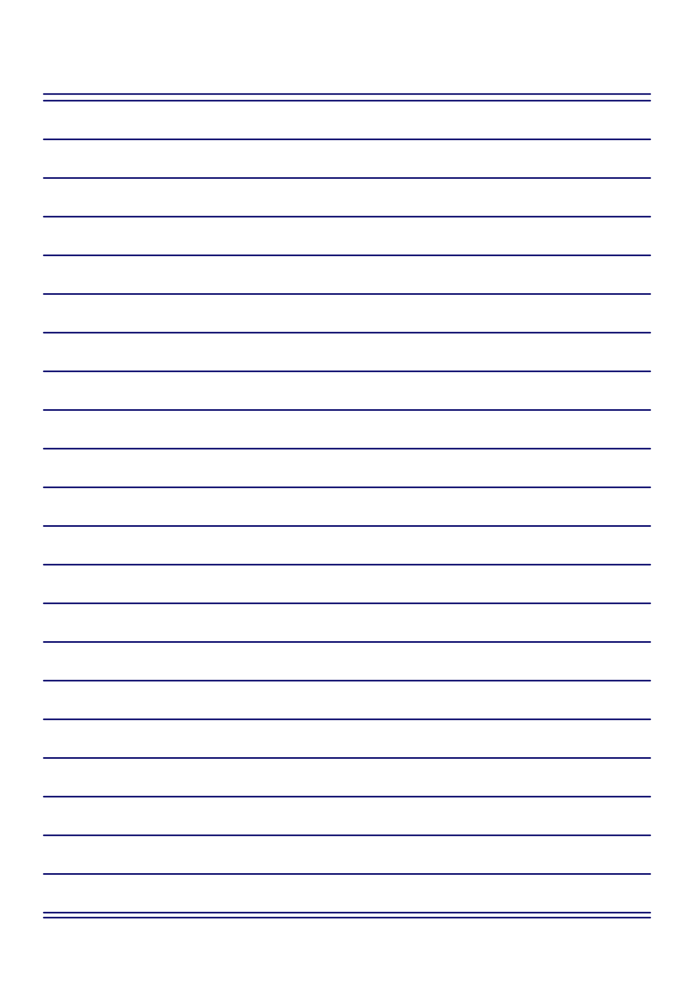 10 Best Standard Printable Lined Writing Paper Printablee