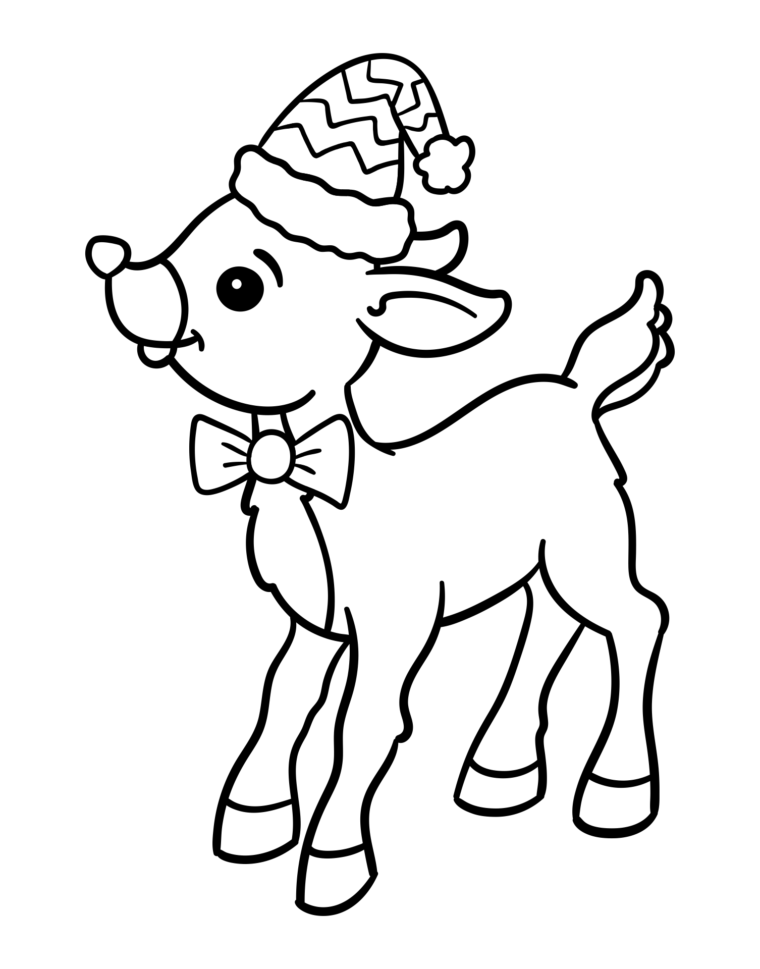 Reindeer Printable Coloring Pages