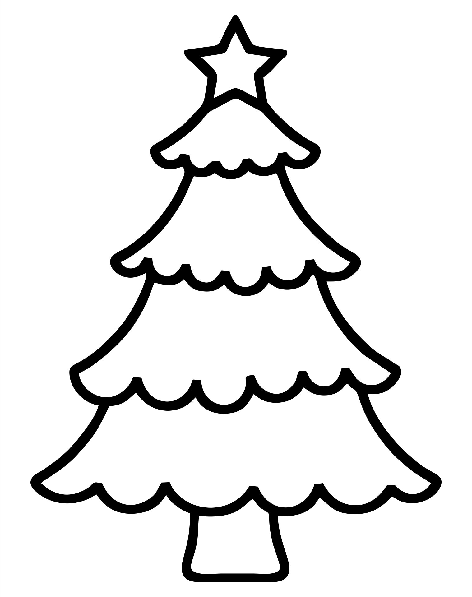 Christmas Tree Template Printable