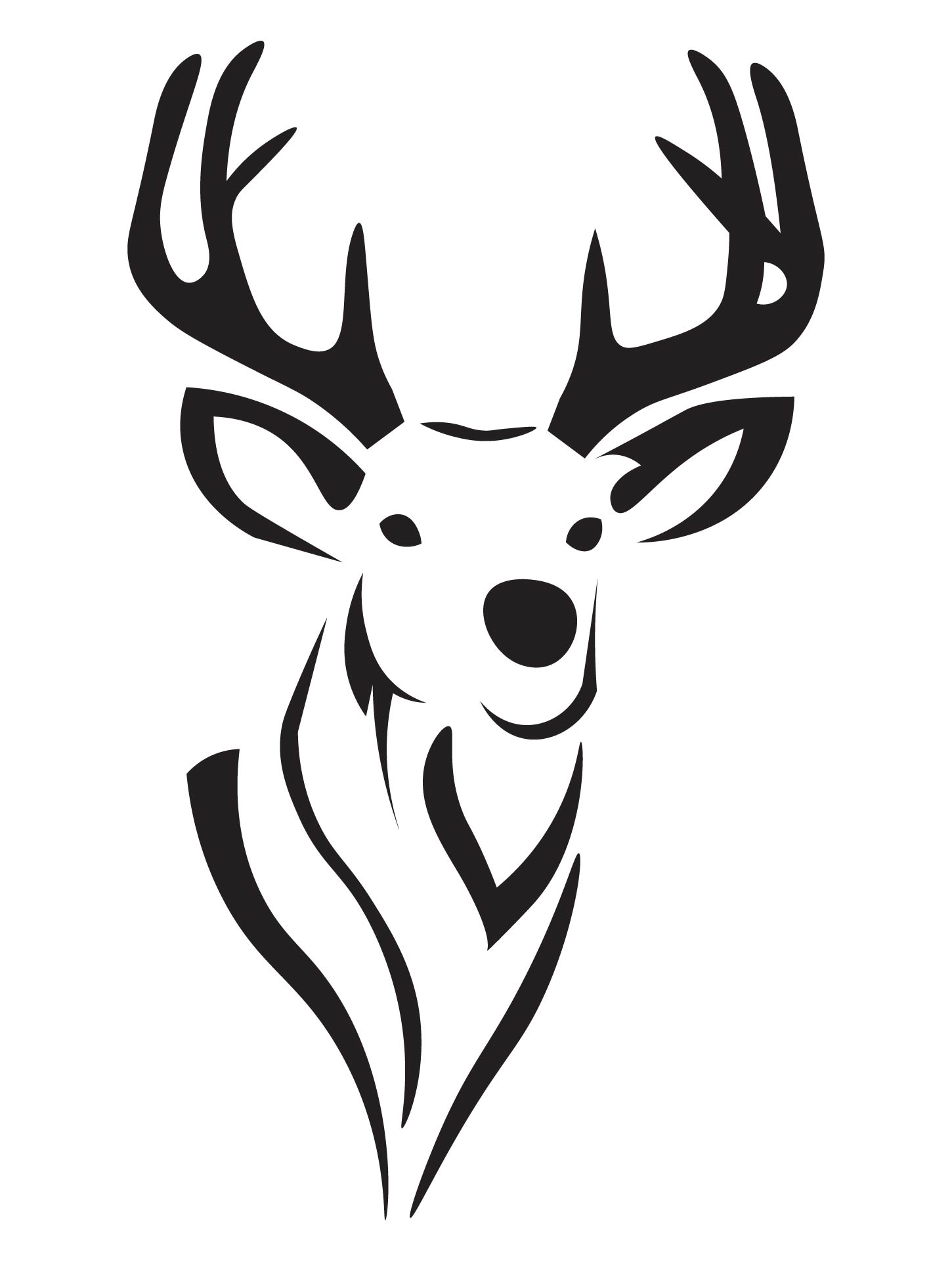 Deer Pumpkin Carving Patterns - 6 Free PDF Printables | Printablee