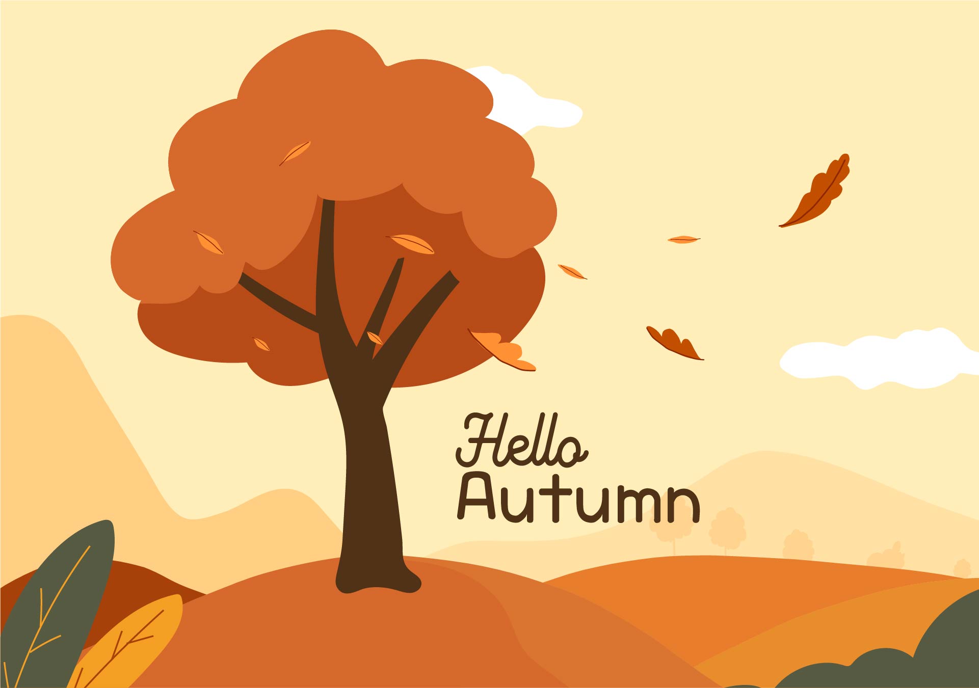 Fall Trees Desktop Wallpaper