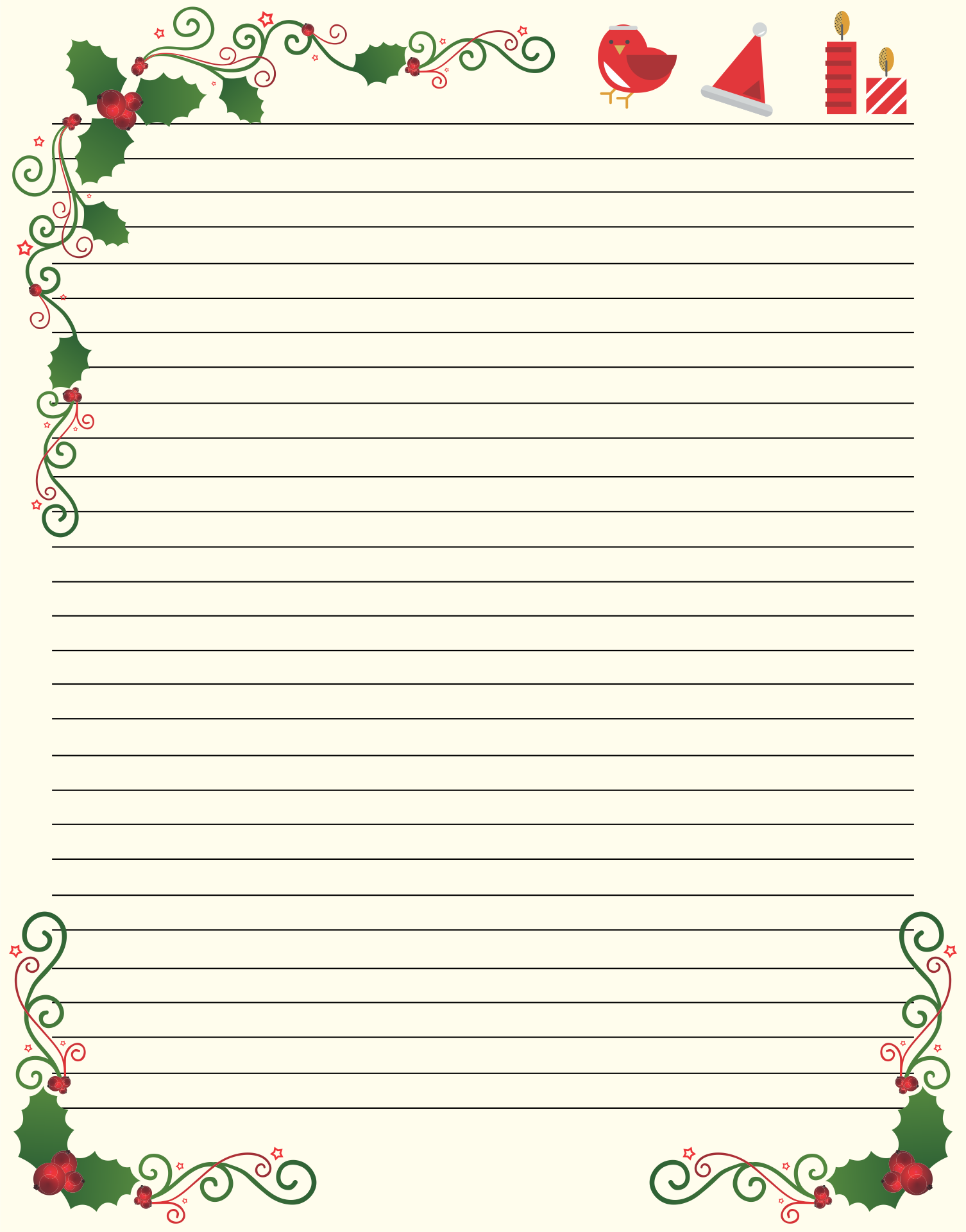 Template Free Printable Stationery