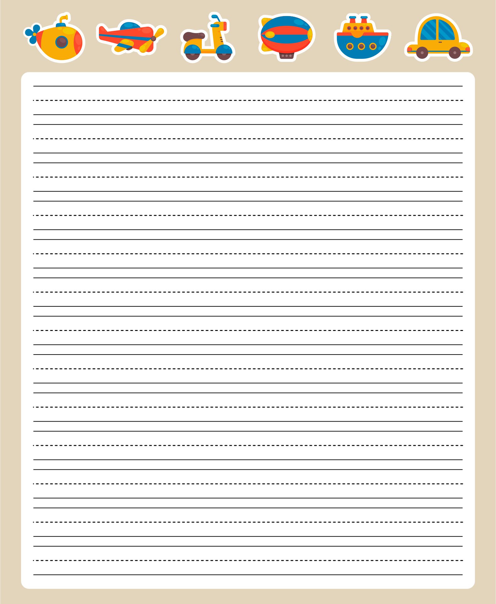 writing paper printable