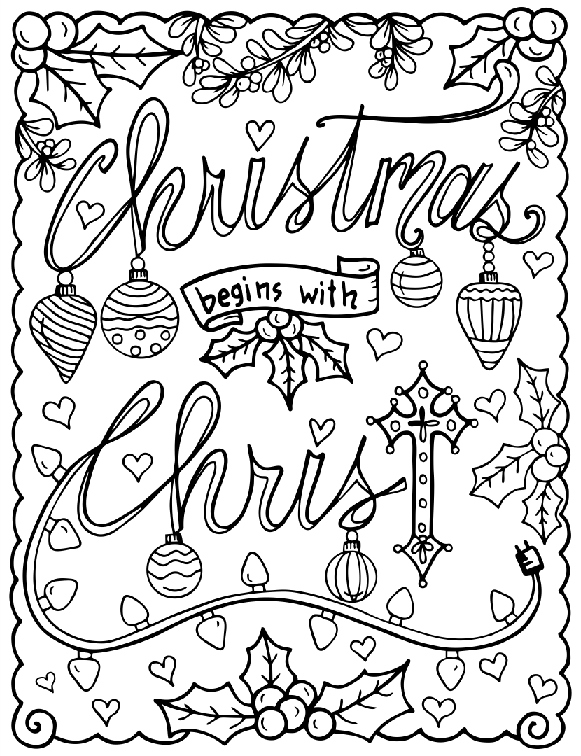 10 Best Printable Religious Christmas Cards To Color PDF For Free At 