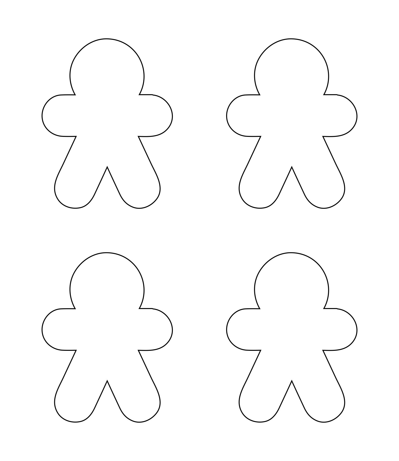 Gingerbread Template Printable