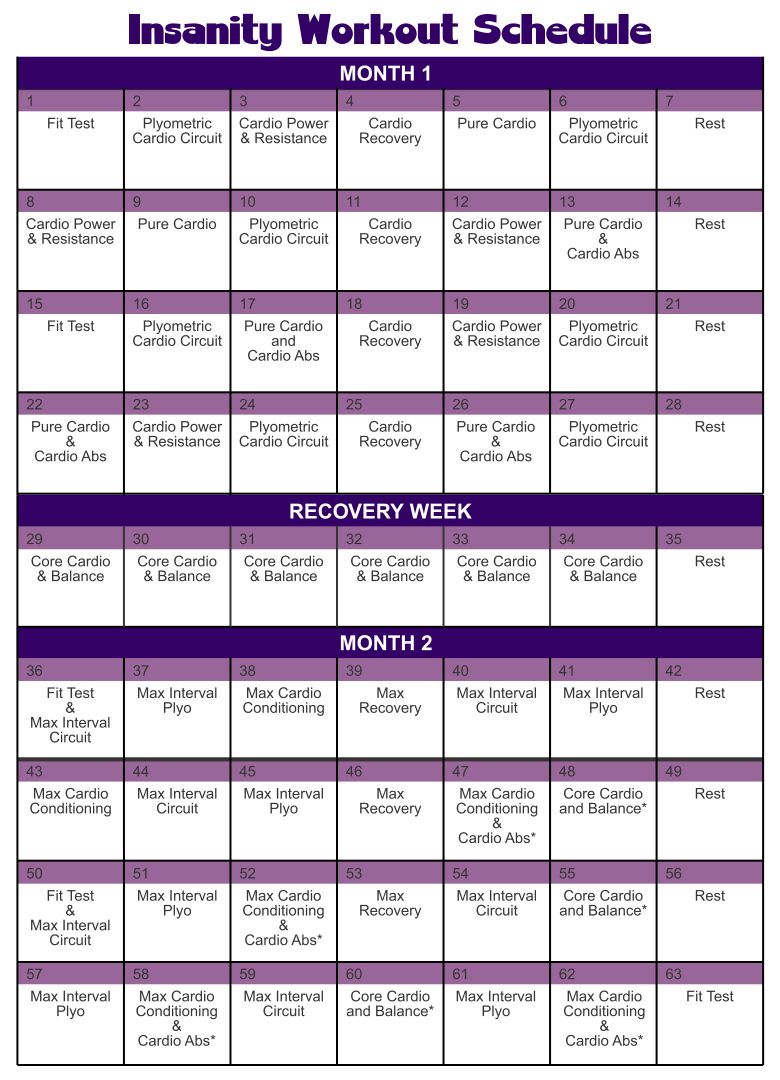 Insanity Workout Schedule 10 Free PDF Printables Printablee insanity-workout-schedule-10-free-pdf-printables-printablee
