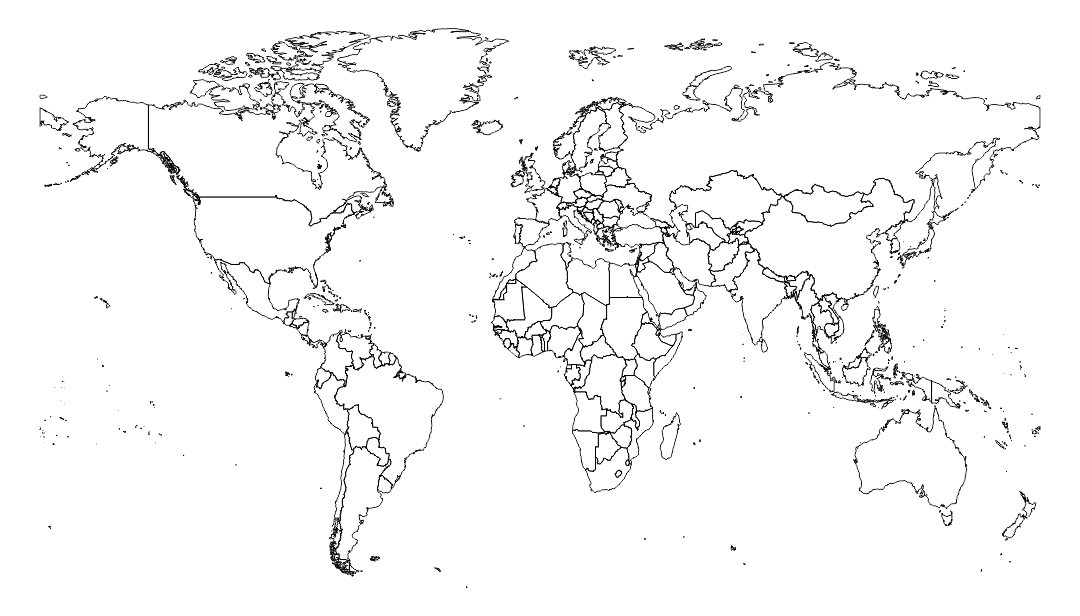 7 Best Blank World Maps Printable - printablee.com