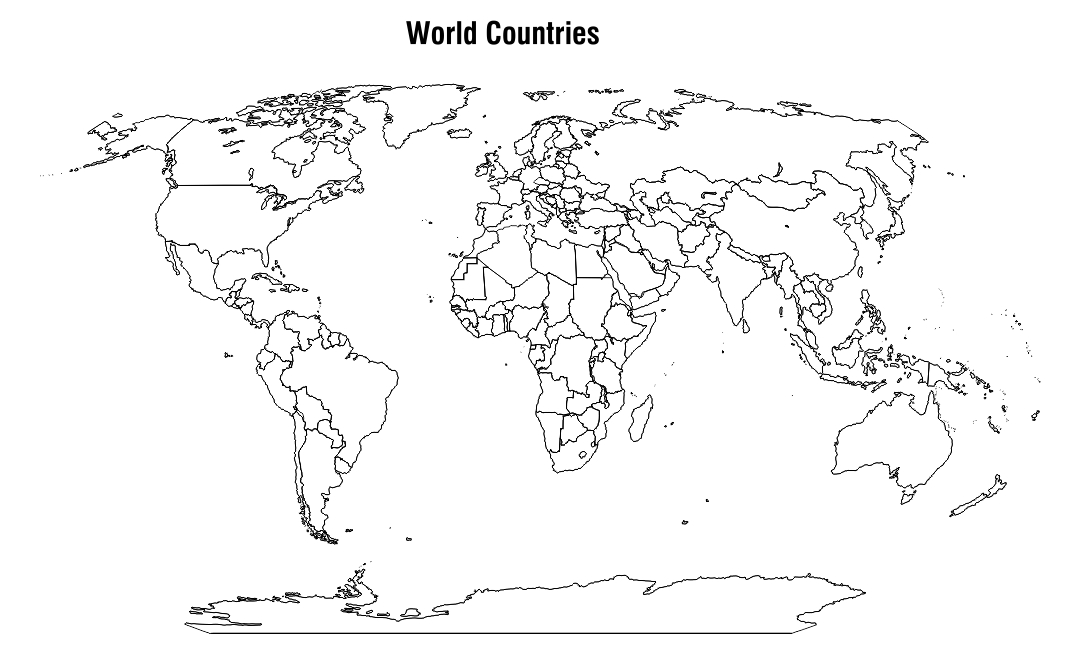 10 Best Blank World Maps Printable Printablee