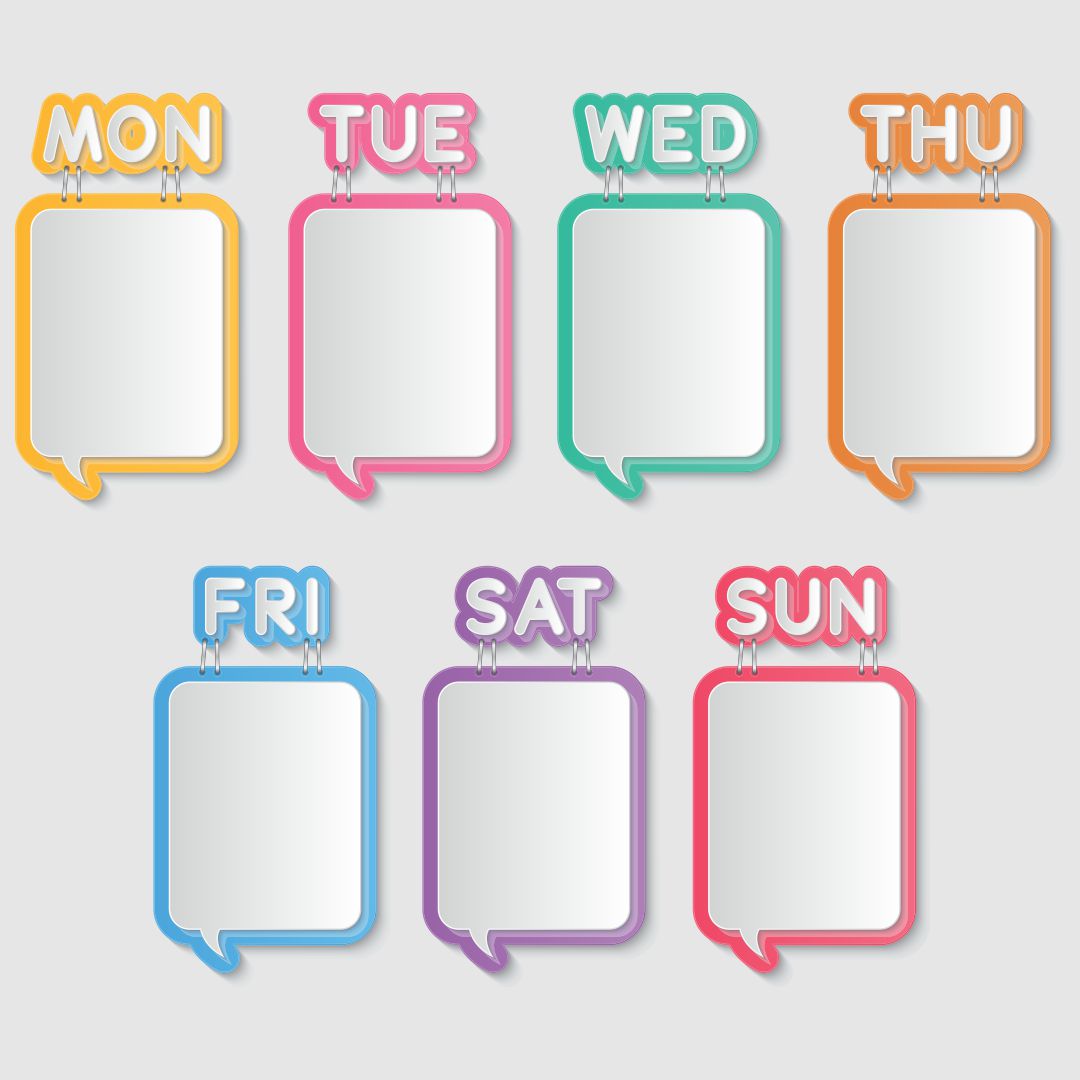 Printable Days of the Week Templates