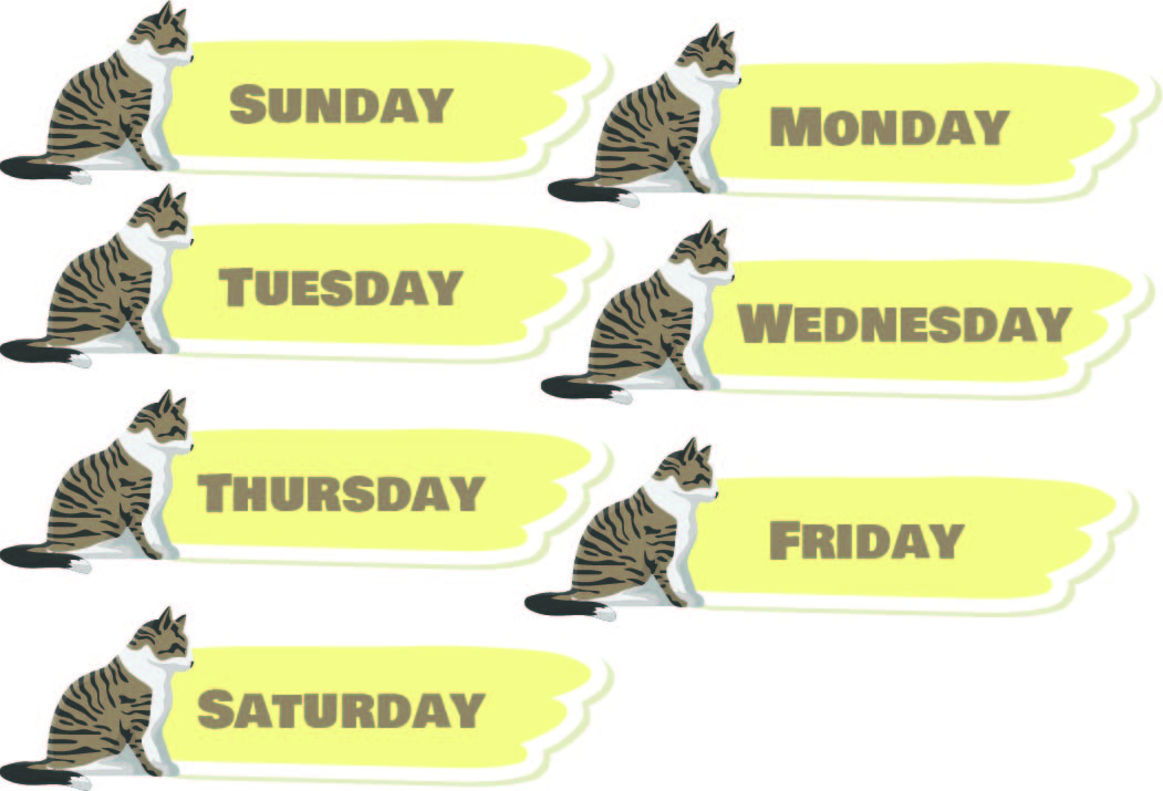 Printable Days of the Week Templates