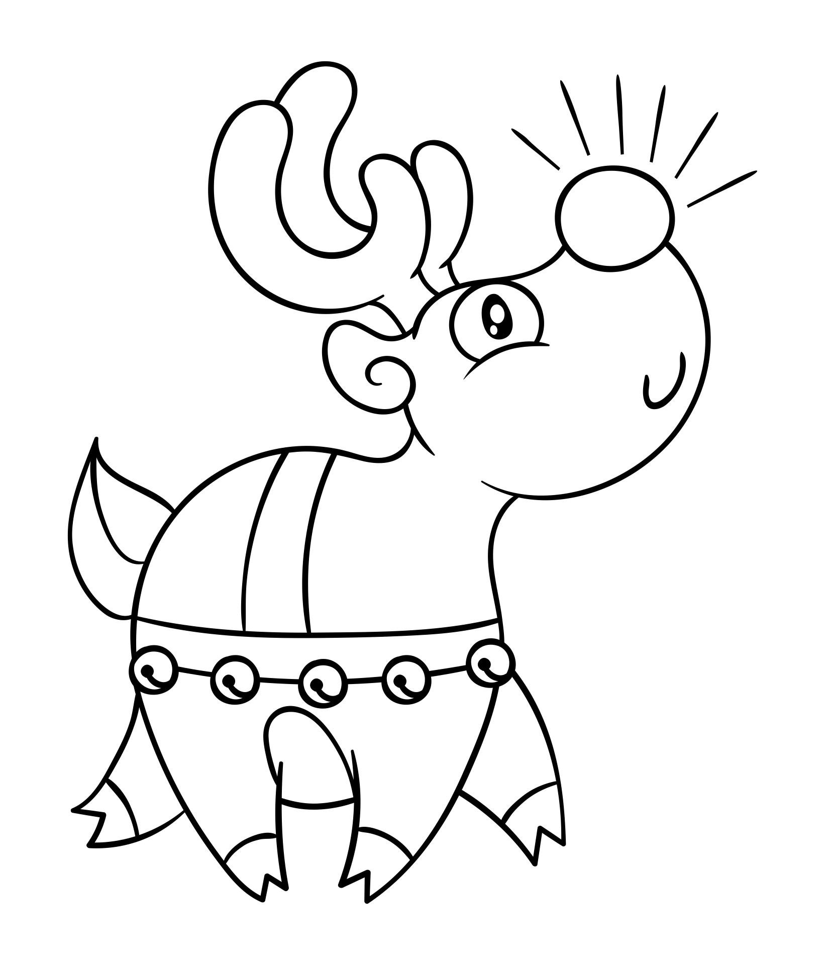 Rudolph the Red Nosed Reindeer Coloring Pages Printable