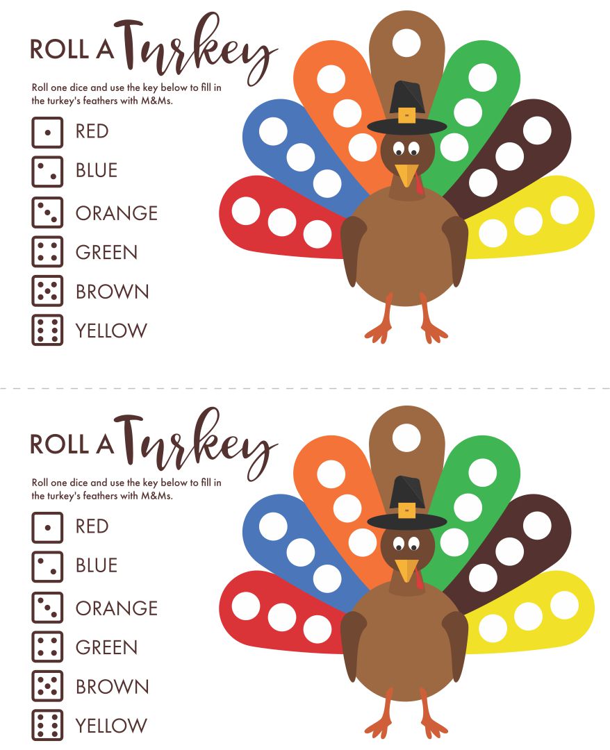 Printable Thanksgiving Games