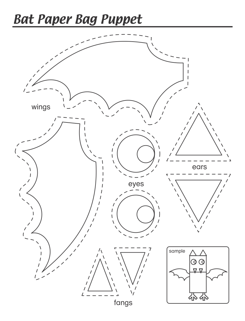 Paper Bag Puppet Printables Printable Word Searches
