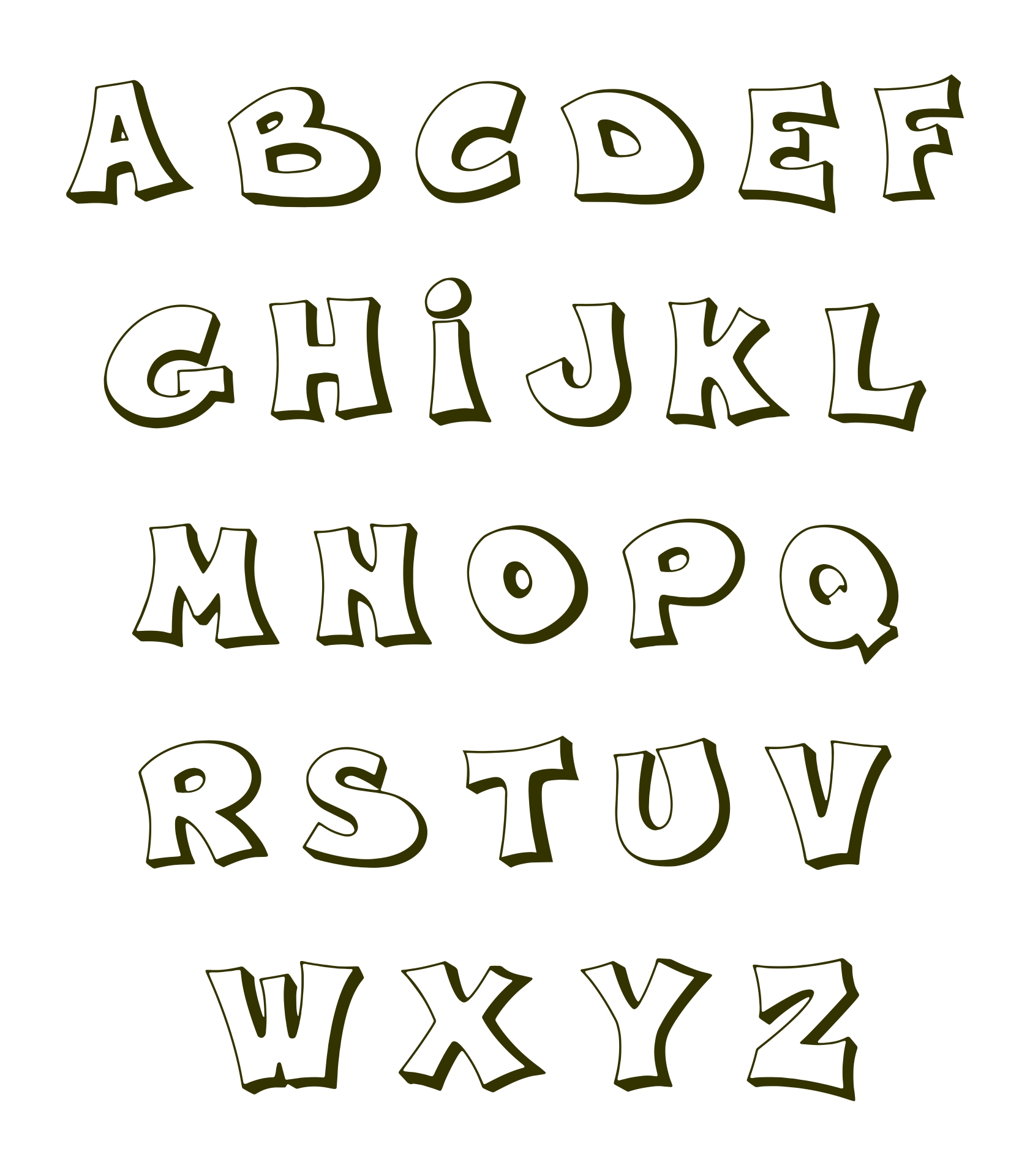 printable-bubble-letters-free