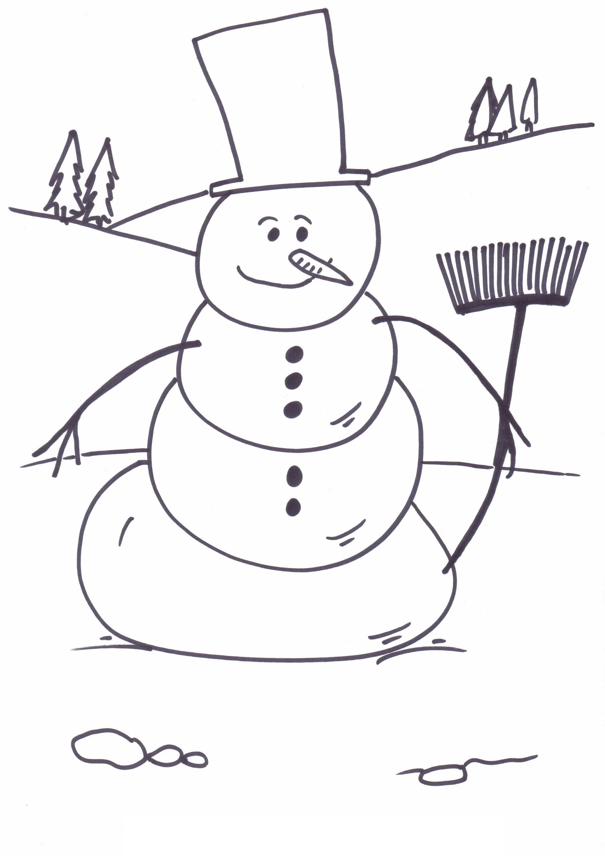 6 Best Printable Christmas Coloring Pages Snowman Frosty - printablee.com