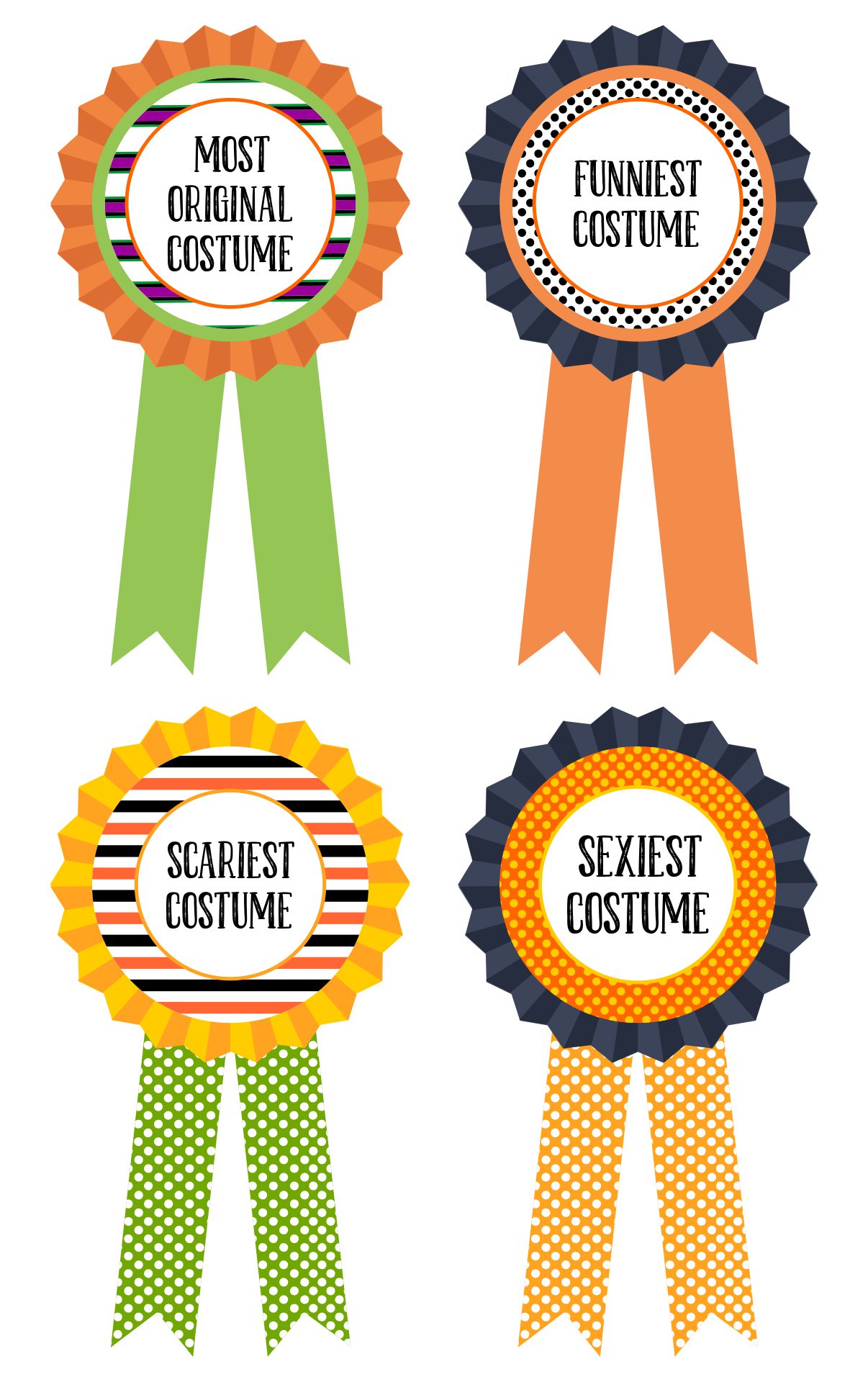 15 Best Halloween Costume Awards Printable