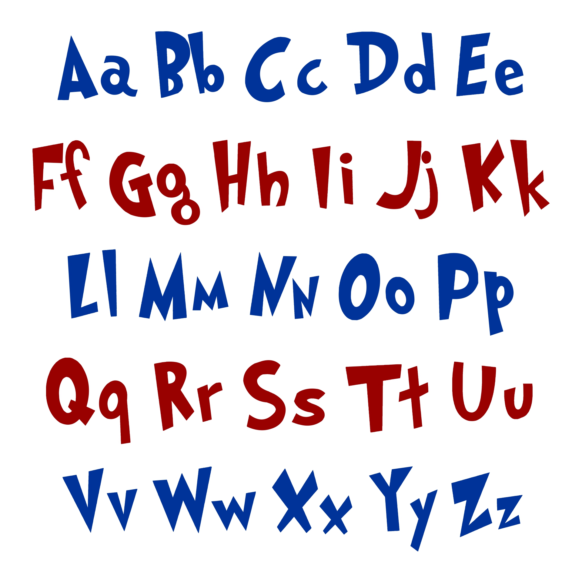 Dr. Seuss Alphabet Printables