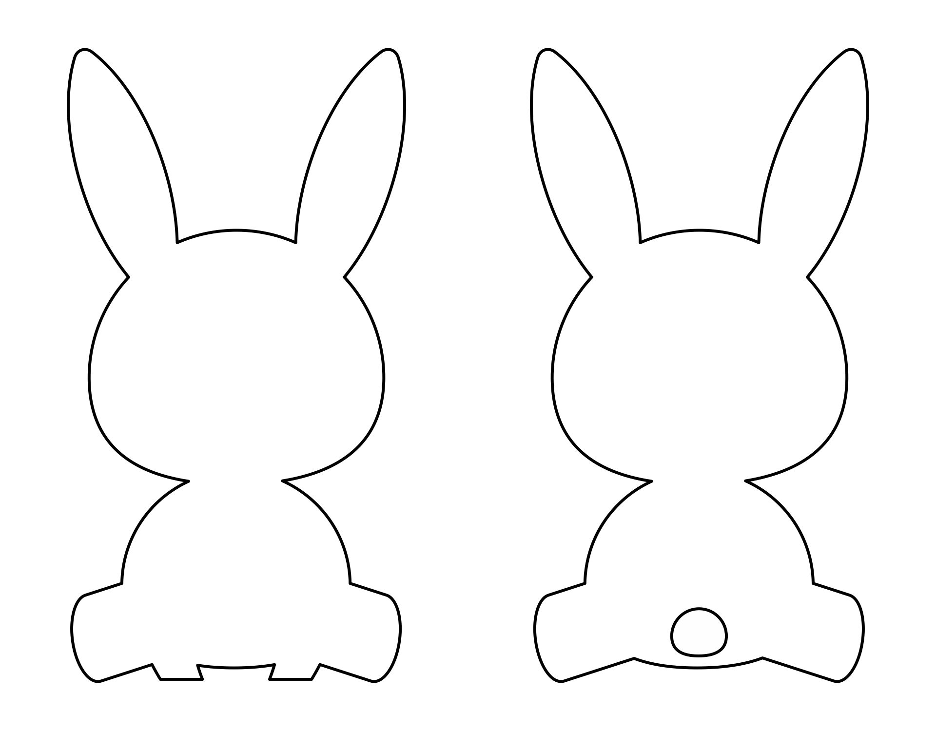 Easter Bunny Template Printable