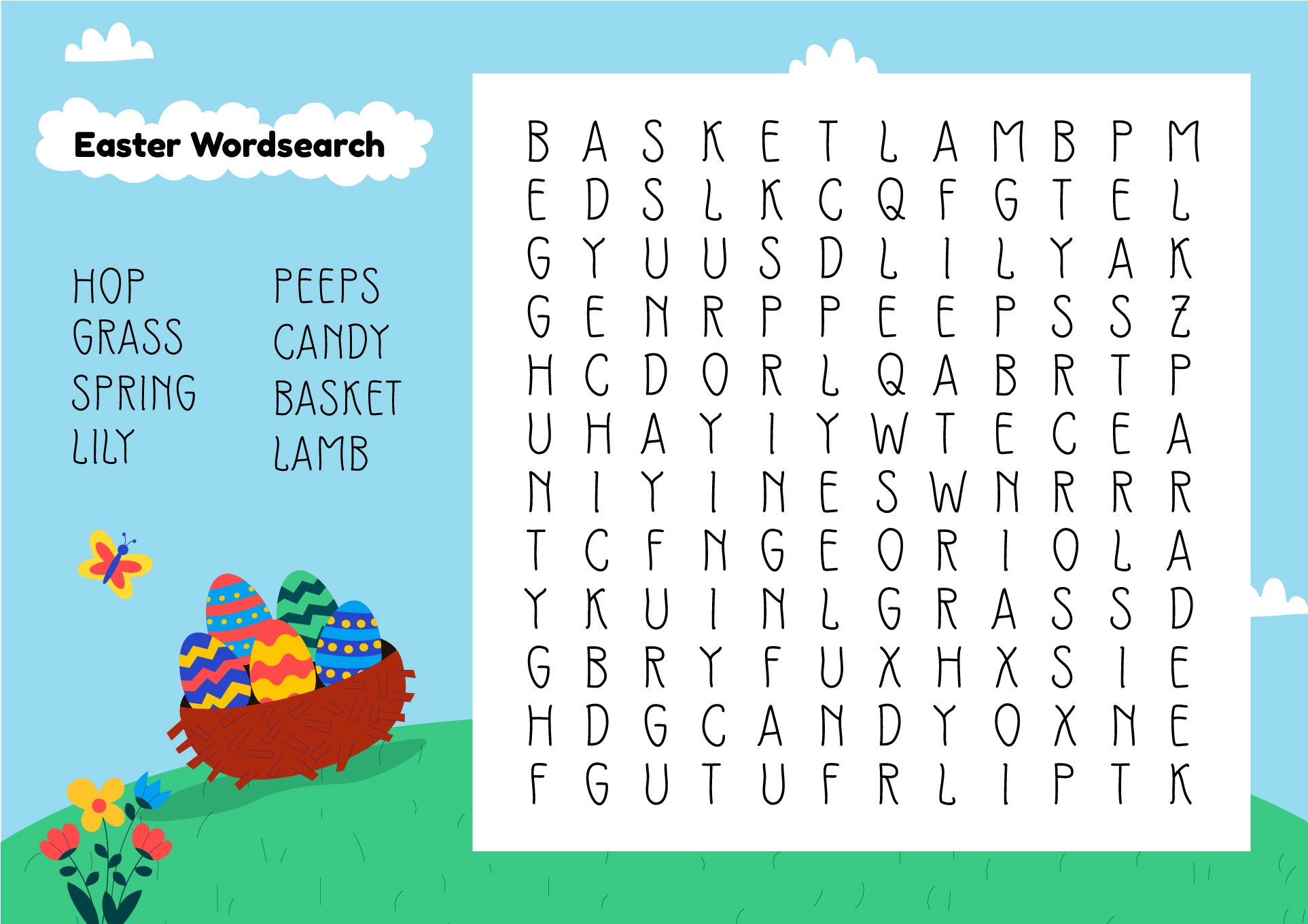 Easter Word Searches Printable