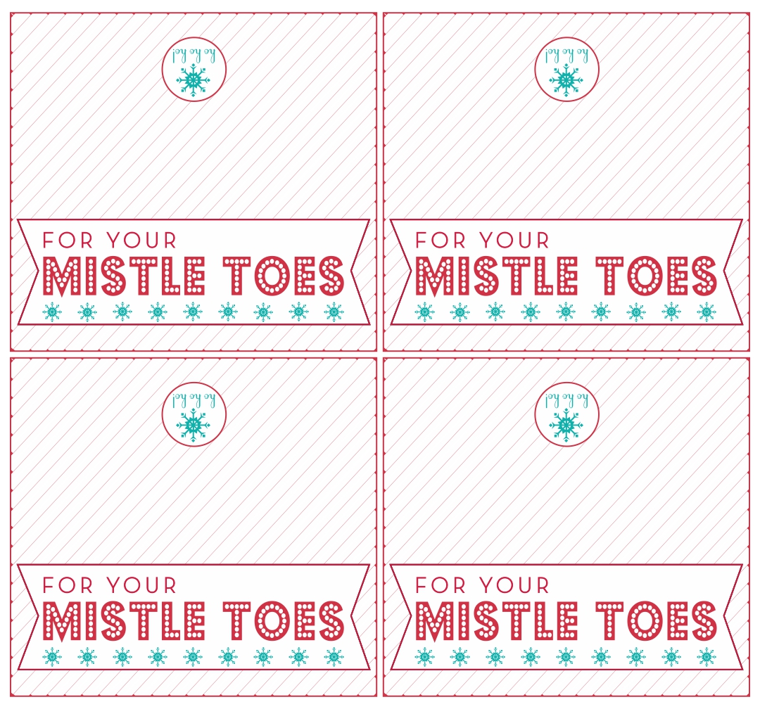 10 Best Christmas Mistletoe Gift Tags Printable Free