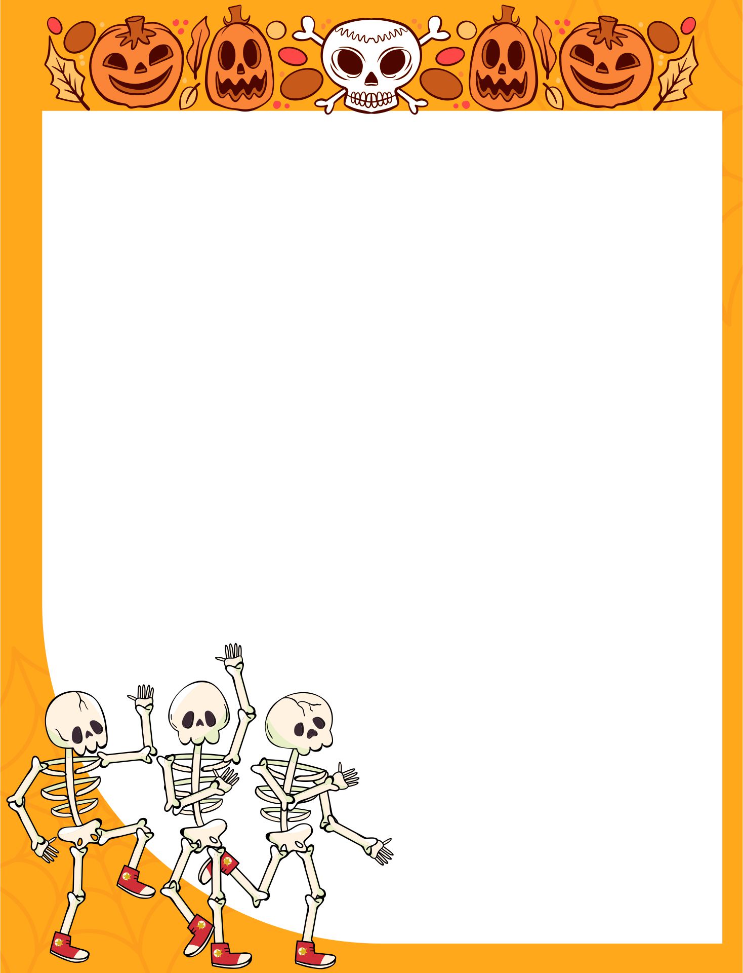 Printable Halloween Stationery The Stationery Is Provided In Jpg And ...