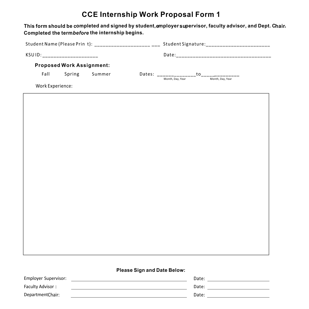 Printable Bid Proposal Forms