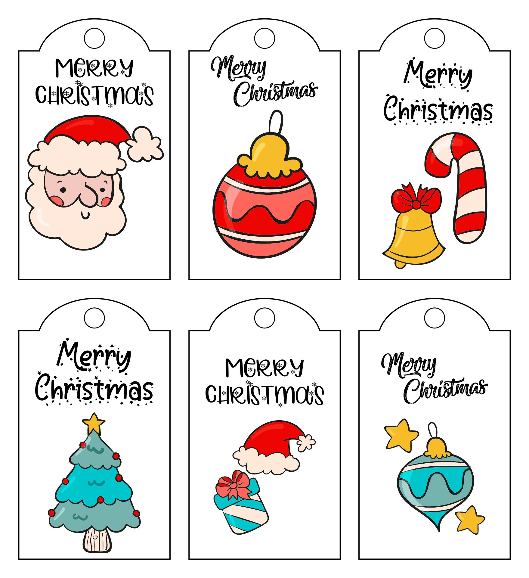 8 Best Christmas Gift Tags Printable Templates
