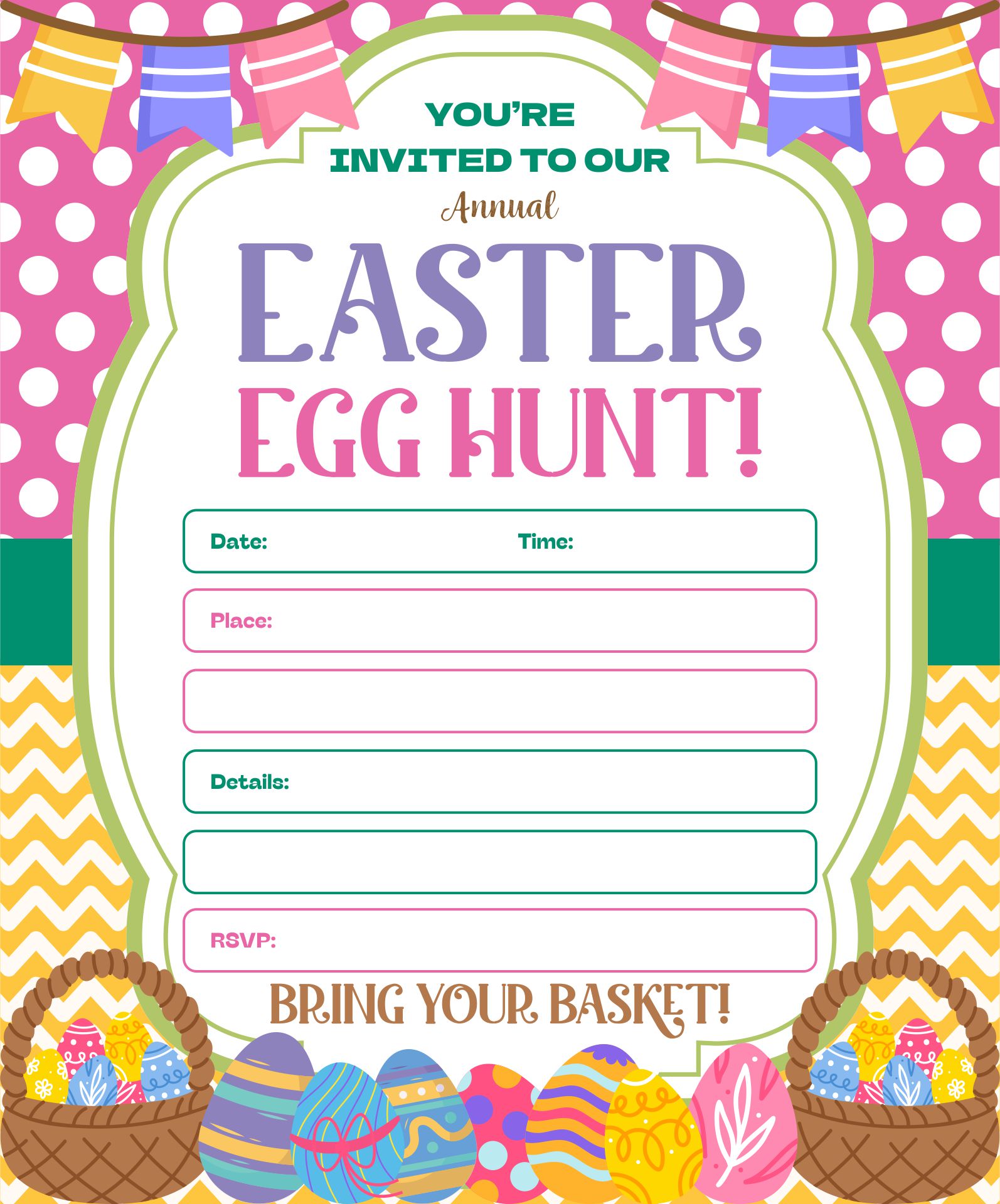  Easter Printable Art Template