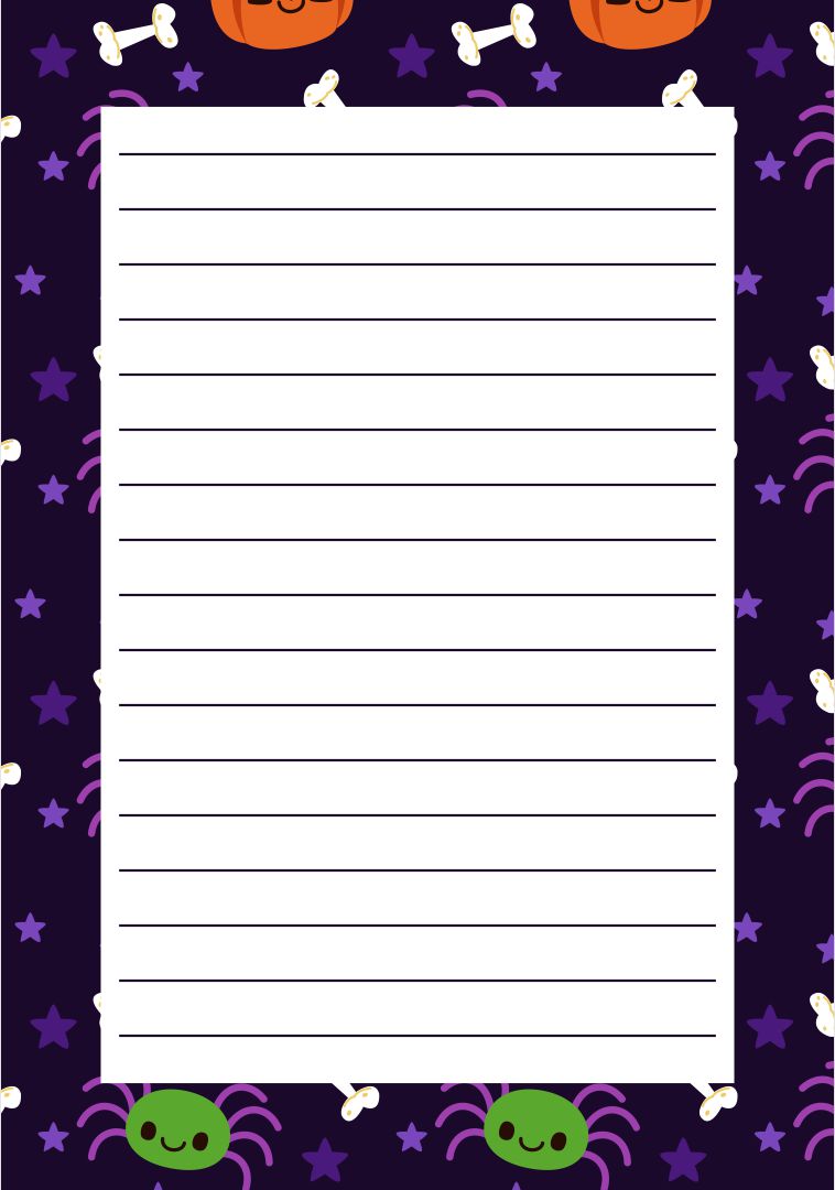  Printable Halloween Stationery Templates