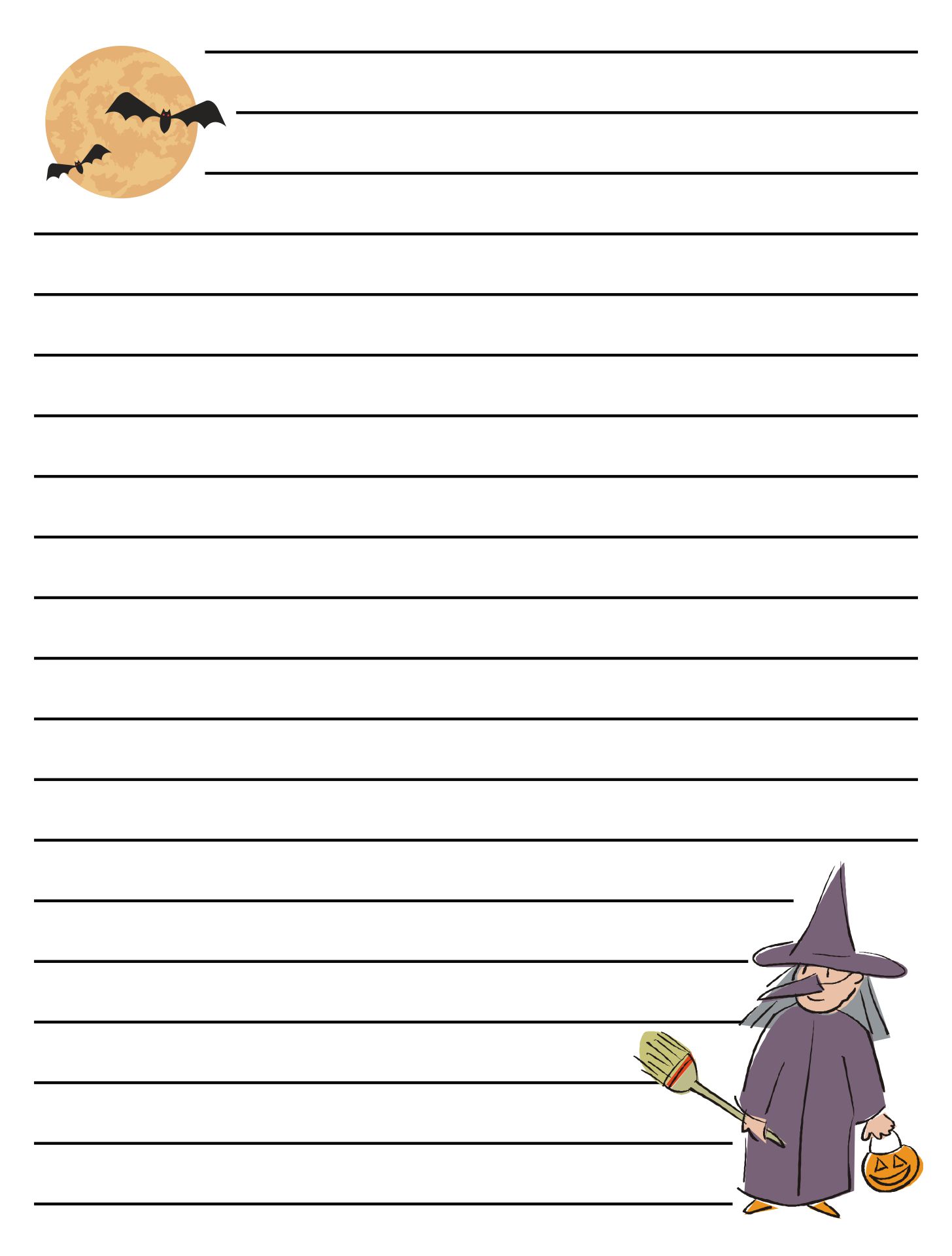 10 Best Free Printable Halloween Paper - printablee.com